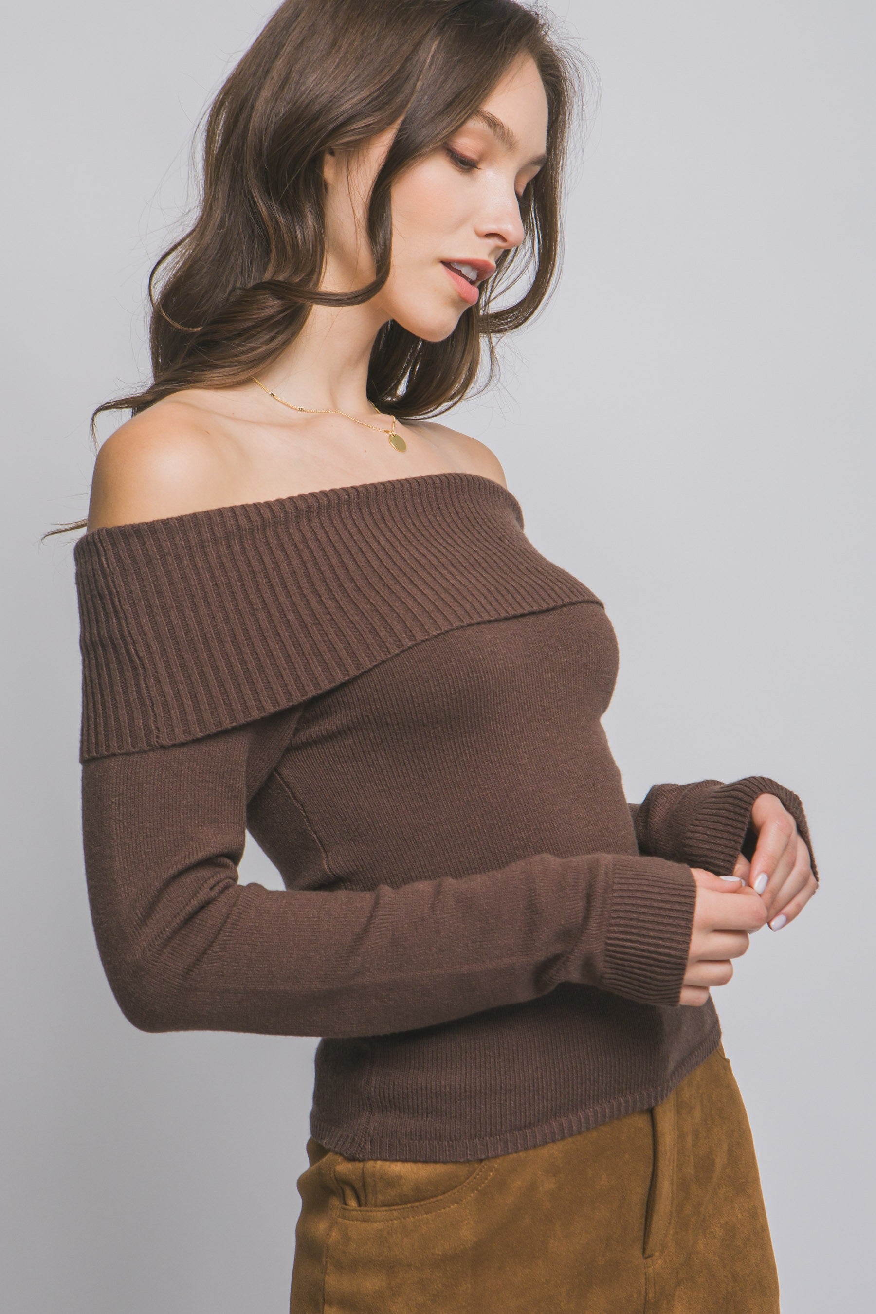 JOSIE MOCHA TOP