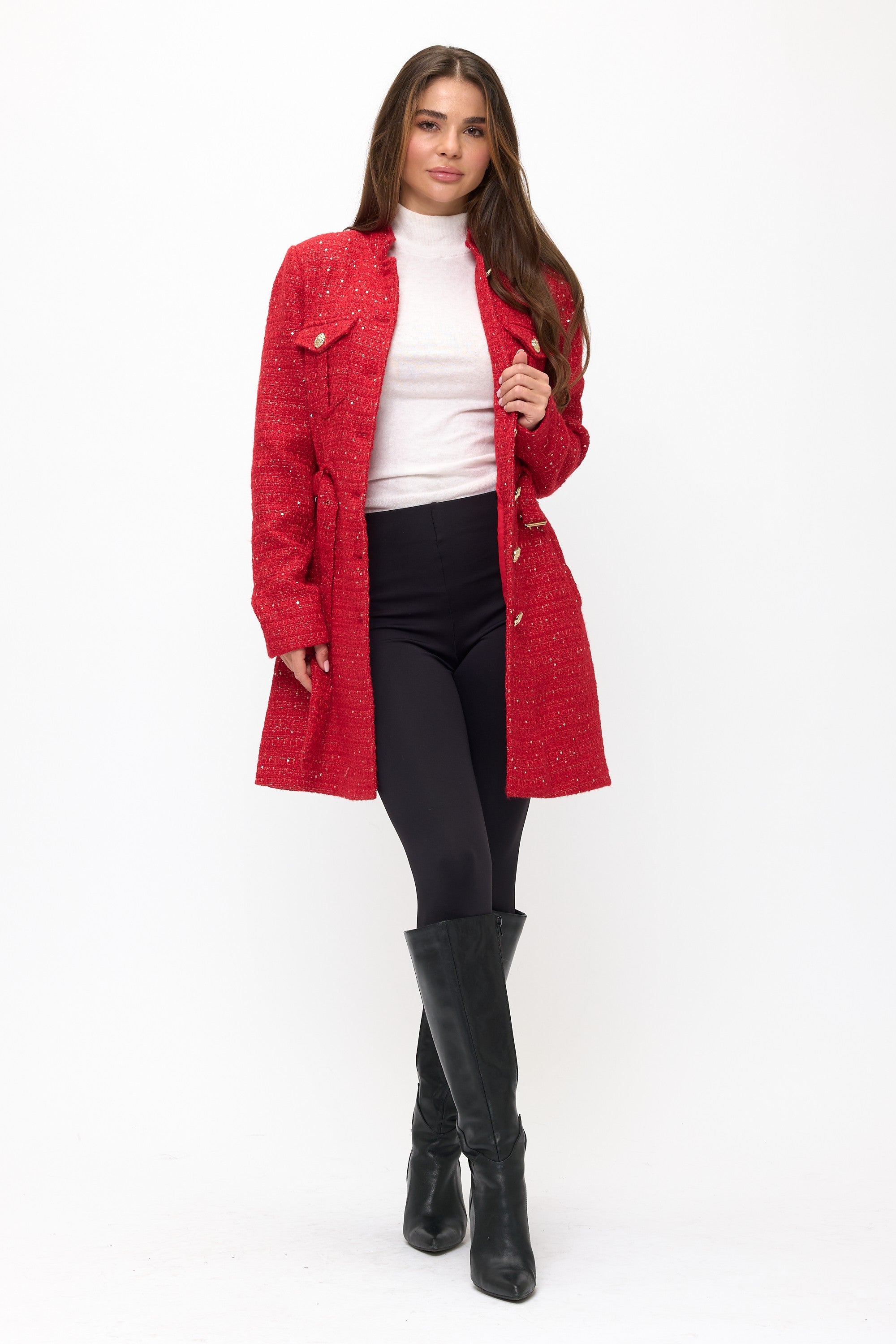 CRISTINA RED COAT