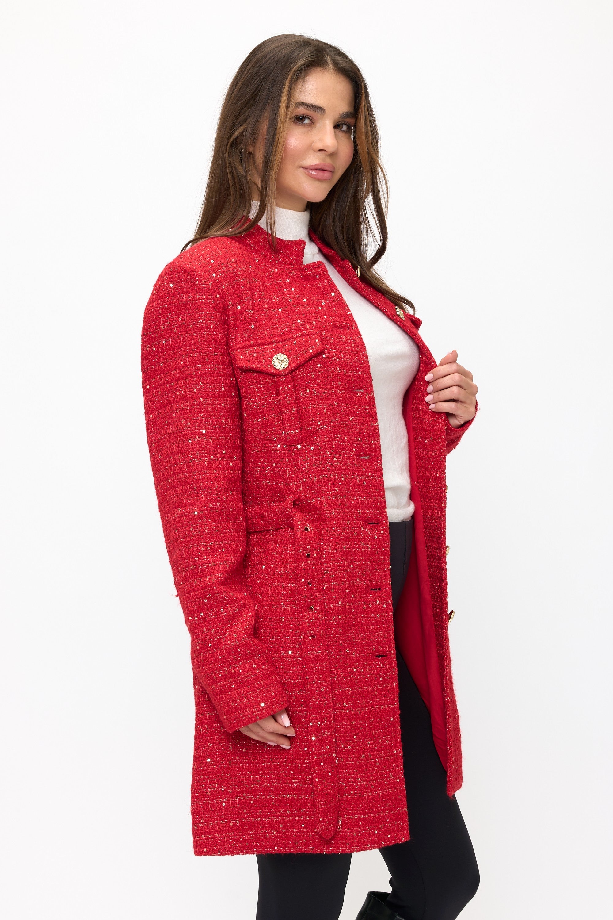 CRISTINA RED COAT