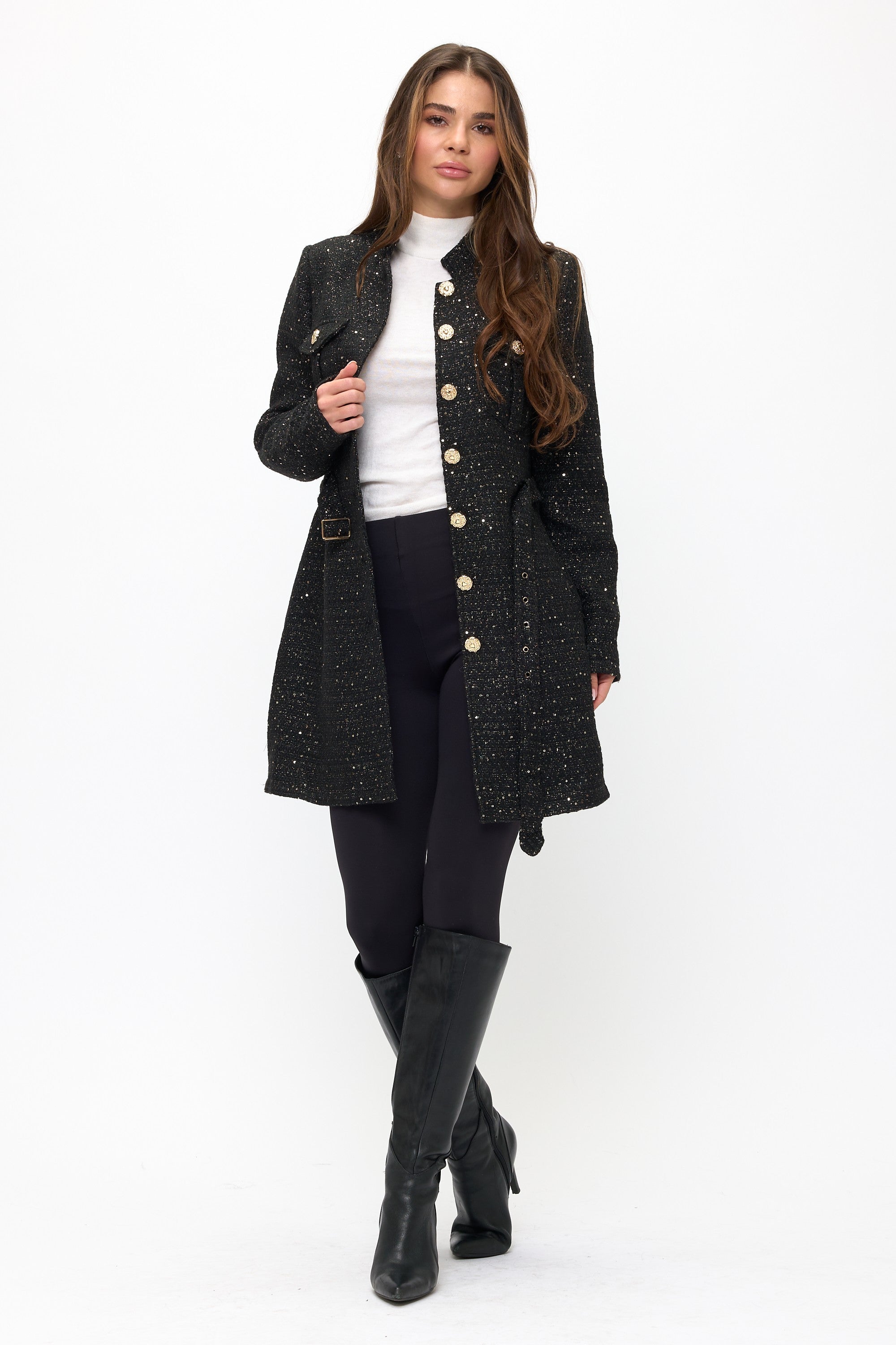 CRISTINA BLACK COAT