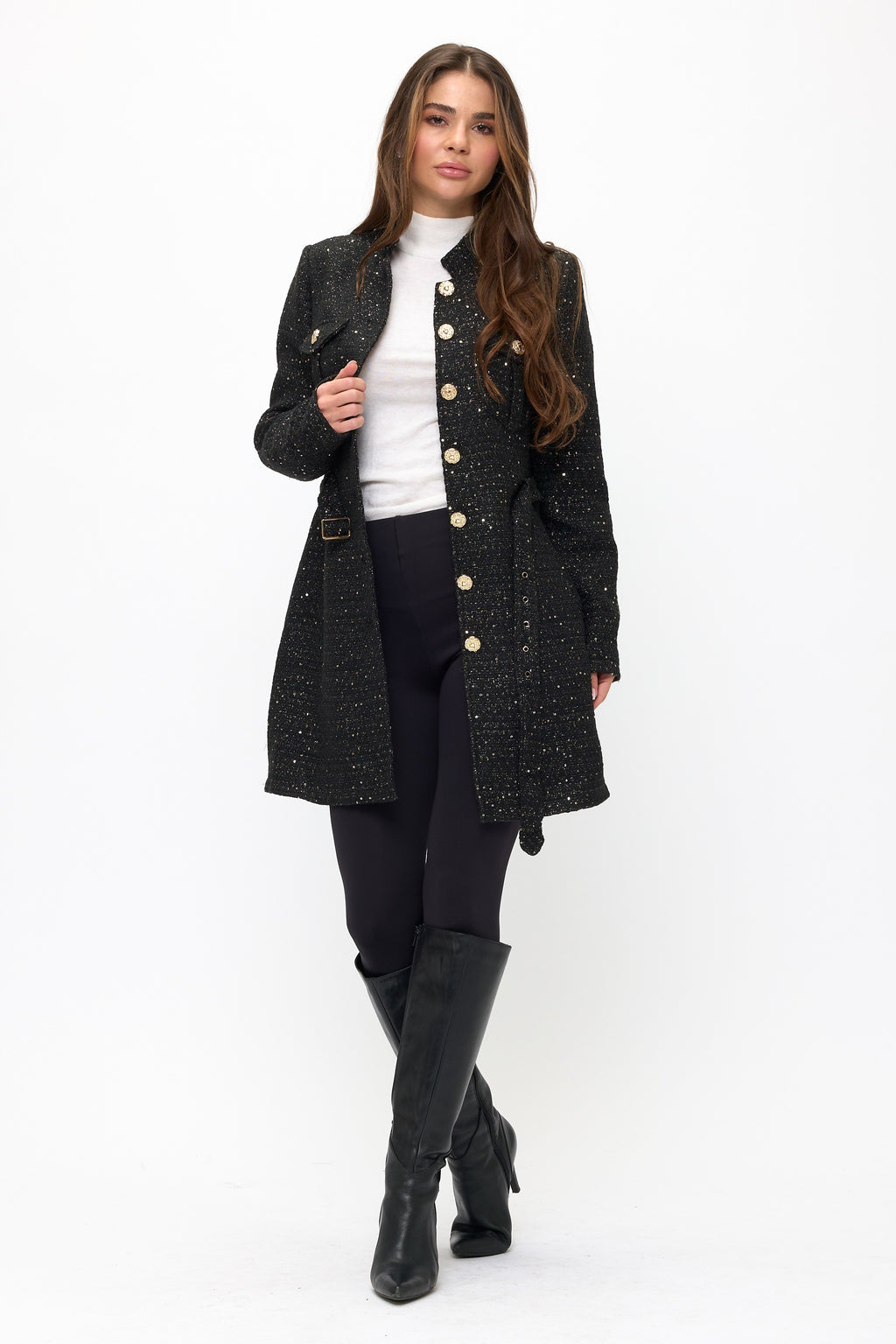 CRISTINA BLACK COAT