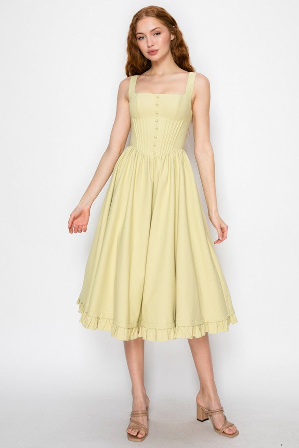 ZARIFAF YELOW DRESS