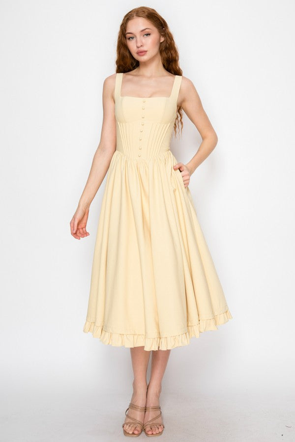 ZARIFAF YELOW DRESS