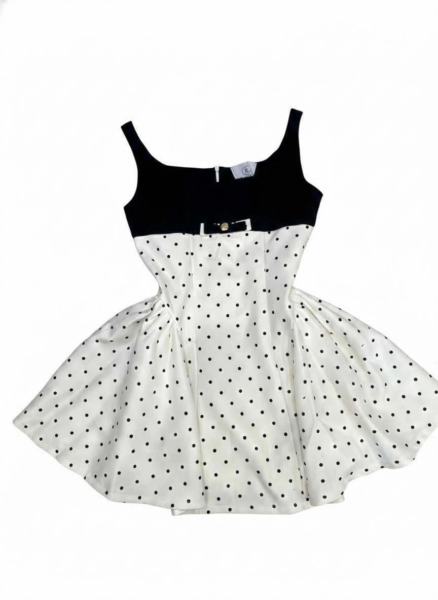 CRISTINA BLACK WHITE DRESS