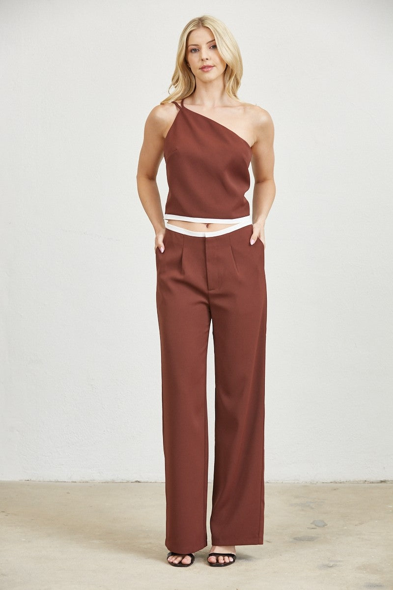 CARMEN MAROON TOP