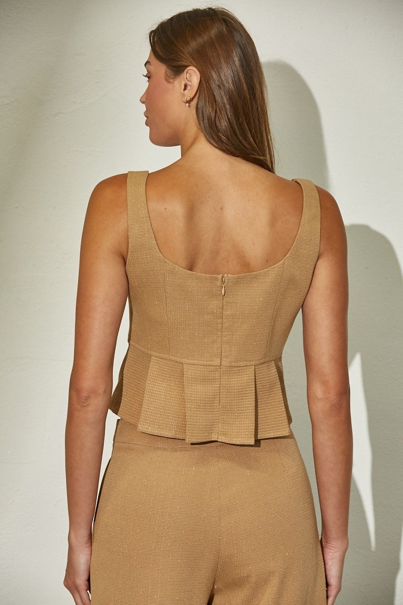 LUZ TAUPE TOP