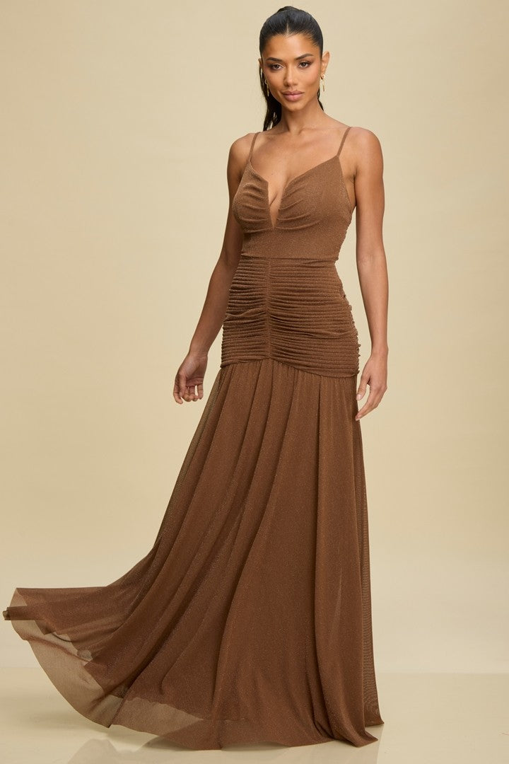 BETANIA MOCHA DRESS