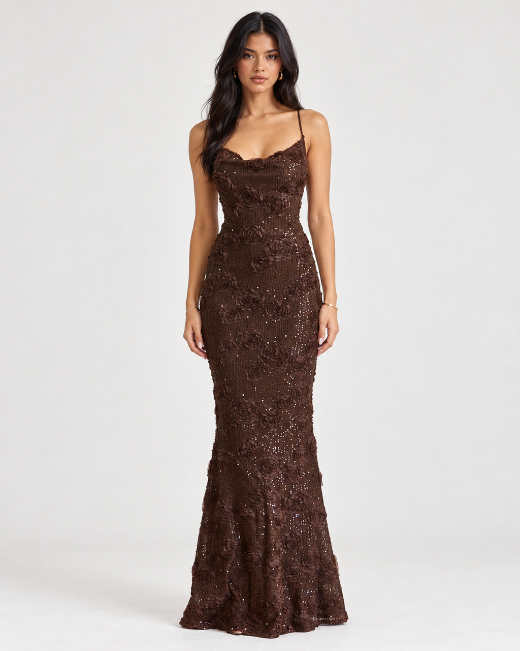 SOLSTICE BROWN DRESS