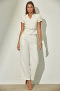 CRISTAL CREAM PANTS