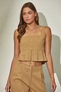 LUZ TAUPE TOP