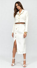 CLARISSA CREAM SKIRT
