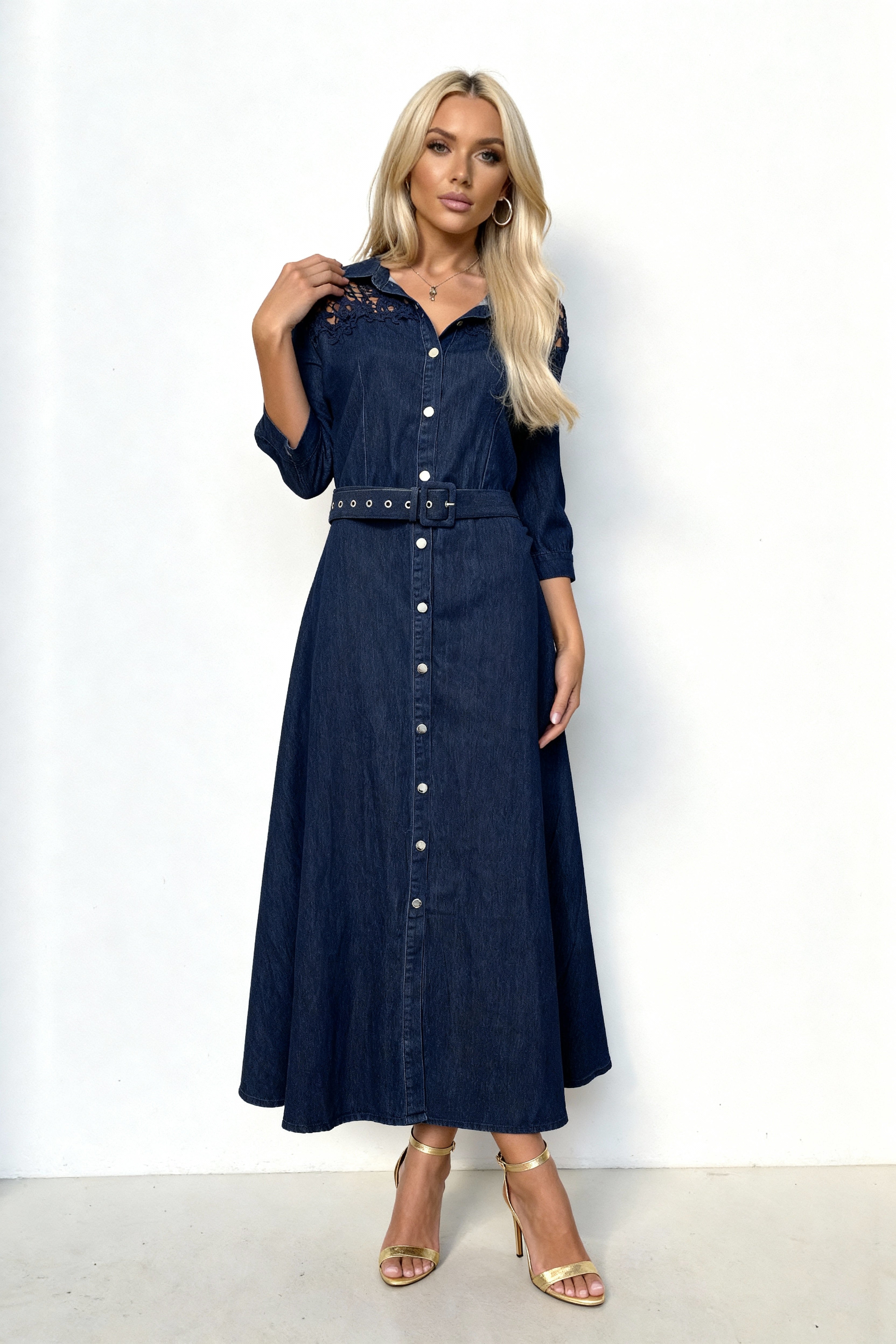 ORIANNA LARGE DRESS BLUE
